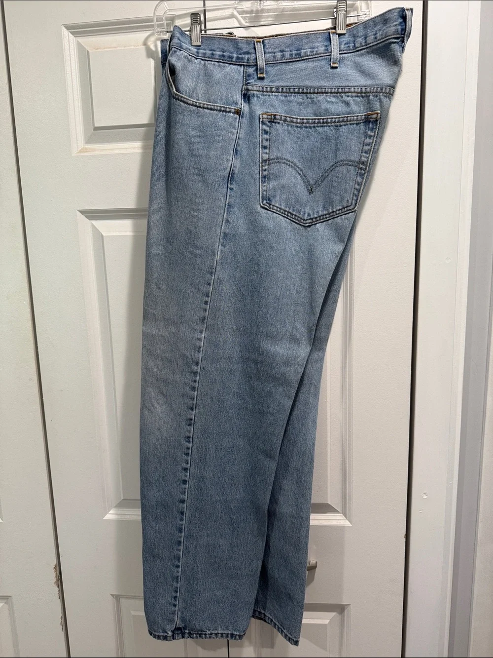 Levi's 505 Light Blue Straight Leg Jeans 42x32